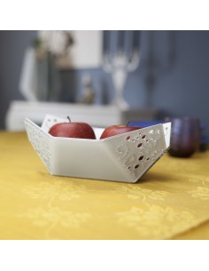 Alhena portafrutta in plexiglass traforato dalle linee moderne ed eleganti -DETTAGLI