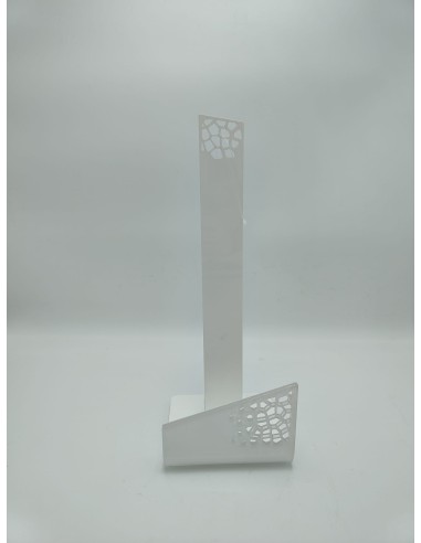 Alhena portarotolo di carta in plexiglass traforato dalle linee moderne ed eleganti -DETTAGLI