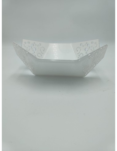 Alhena portafrutta in plexiglass traforato dalle linee moderne ed eleganti -DETTAGLI