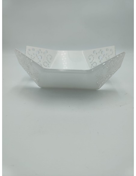 Alhena portafrutta in plexiglass traforato dalle linee moderne ed eleganti -DETTAGLI