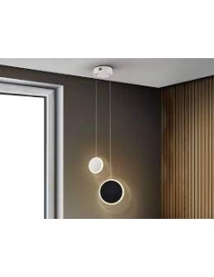 DUO - LAMP . SOSP . 2L BIANCO - NERO -SCHULLER