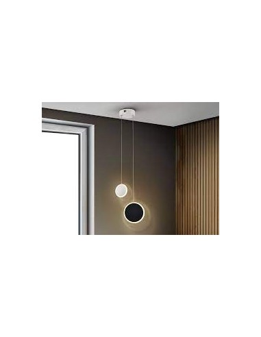 DUO - LAMP . SOSP . 2L BIANCO - NERO -SCHULLER