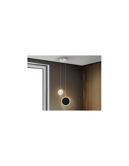DUO - LAMP . SOSP . 2L BIANCO - NERO -SCHULLER