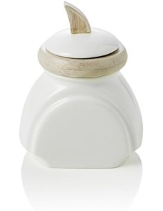 Aladino barattolo ermetico da cucina in porcellana e bambù naturale -BRANDANI