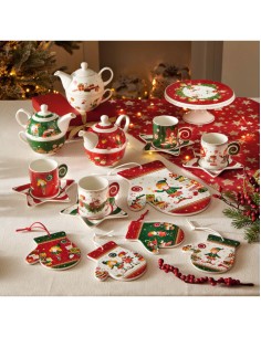 Elfomagia alzata natalizia per dolci decorata con elfo del natale -BRANDANI 2
