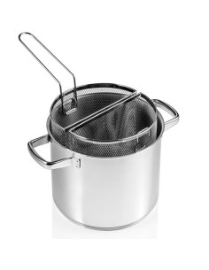 Pastaiola Pentola in acciaio inox doppio cestello -BRANDANI