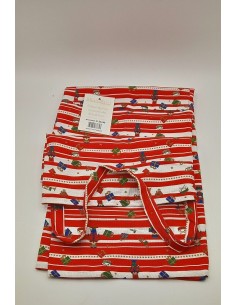 Grembiule natalizio rosso con decorazione del natale Lo Schiaccianoci -BRANDANI