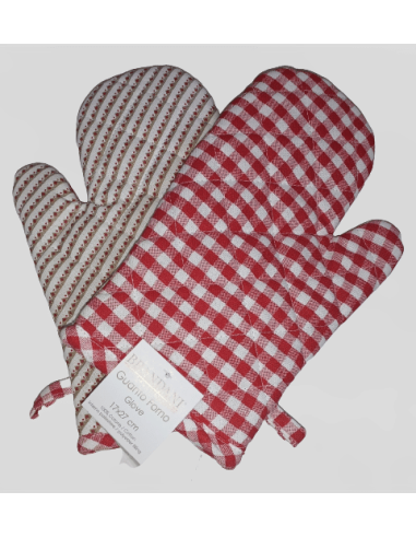 Guanto natalizio da forno double face con decorazione del natale Lo Schiaccianoci -BRANDANI