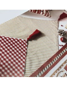Runner da tavola natalizio con decorazione double face del natale Lo schiaccianoci -BRANDANI 2