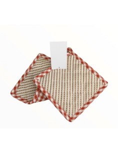 Set 2 presine natalizie Double Face con decorazione del natale Lo Schiaccanoci -BRANDANI