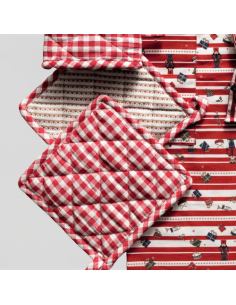 Set 2 presine natalizie Double Face con decorazione del natale Lo Schiaccanoci -BRANDANI 2