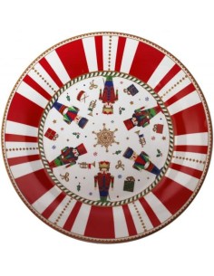 Servizio tavola natalizio 18 pezzi con decorazione del natale Lo Schiaccianoci -BRANDANI 2