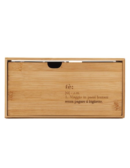Victionary scatola in legno porta tè e tisane con 4 slot dal design raffinato organizza con stile le tue tisane e tè preferit...