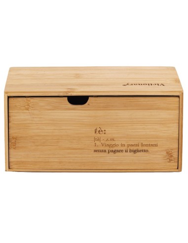 Victionary scatola in legno porta tè e tisane con 4 slot dal design raffinato organizza con stile le tue tisane e tè preferit...