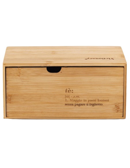 Victionary scatola in legno porta tè e tisane con 4 slot dal design raffinato organizza con stile le tue tisane e tè preferit...