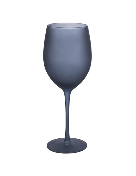 Blue Dream set 6 calici moderni contemporanei in vetro opaco frosted -VILLA D' ESTE