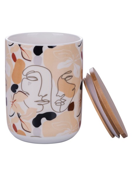 Face to Grey set 2 baratoli moderni arte astratta con tappo in legno -VILLA D' ESTE