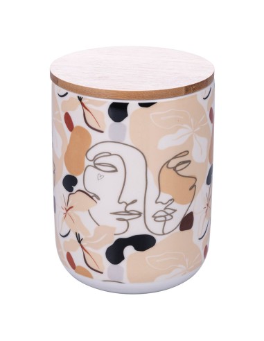 Face to Grey set 2 baratoli moderni arte astratta con tappo in legno -VILLA D' ESTE
