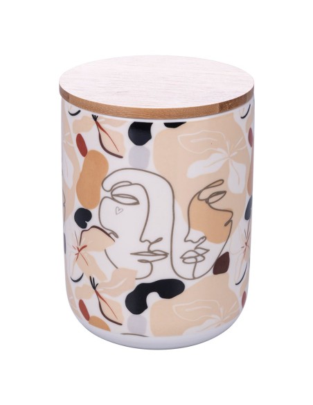Face to Grey set 2 baratoli moderni arte astratta con tappo in legno -VILLA D' ESTE