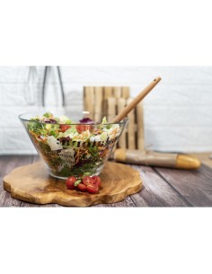Victionary insalatiera in vetro trasparente moderna con scritta insalatona esalta la presentazione delle tue creazioni culina... 2
