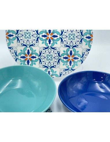 Porto servizio piatti 18 pezzi elegante decorazione maioliche per una tavola elegante raffinata ed accogliente -VILLA D' ESTE