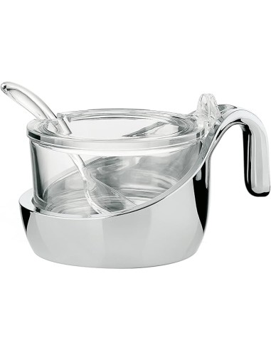 Look versatile e moderno contenitore multiuso con cucchiaino ideale come formaggiera zuccheriera o marmellatiera -GUZZINI