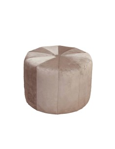 Pouf tondo in velluto marrone un elemento lussuoso ed elegante per la tua camera da letto o salone -FADE