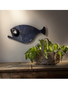 Pescefresco tagliere moderno ed eclettico una vera opera d'arte realizzata in legno di noce canaletto -KNINDUSTRIE 2