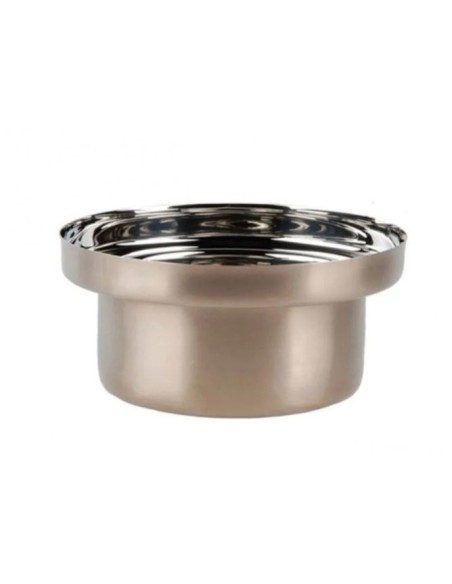 Foodwear sofisticata e moderna casseruola in acciaio bronzo dal design moderno completa di coperchio in vetro KnIndustrie -KN...