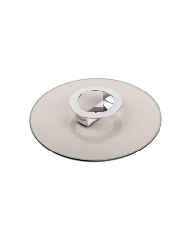 Foodwear sofisticata e moderna pentola in acciaio bronzo dal design moderno completa di coperchio in vetro KnIndustrie -KNIND...