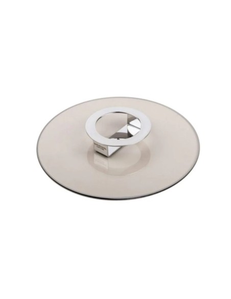 Foodwear sofisticata e moderna pentola in acciaio bronzo dal design moderno completa di coperchio in vetro KnIndustrie -KNIND...