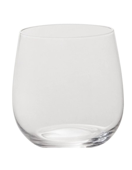 Reggia set 6 bicchieri moderni e minimal da acqua in vetro cristallo -KNINDUSTRIE