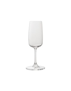 Reggia set 6 flute champagne moderni e minimal in vetro cristallo -KNINDUSTRIE