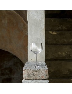 Reggia set 6 calici per vino bianco moderni e minimal in vetro cristallo -KNINDUSTRIE 2