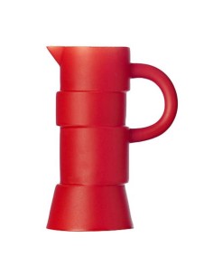 Chiaroscuro brocca moderna in ceramica rossa dal design irregolare ed eclettico -L'ABITARE