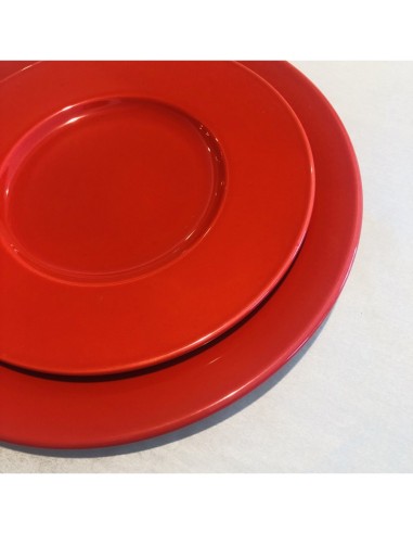 Set 18 piatti Kaleido in ceramica porcellanata Rosso Aragosta -PAGNOSSIN