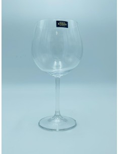 Gastro Set 6 calice vino 570 ml in cristallo di bohemia trasparente -KVETNA