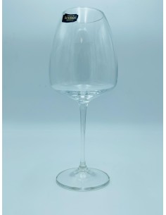 Alizee Set 6 calice vino 610 ml in cristallo di bohemia trasparente -KVETNA