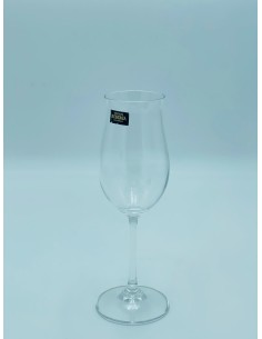 Ellen Set 6 calice vino o acqua 260 ml in cristallo di bohemia trasparente -KVETNA