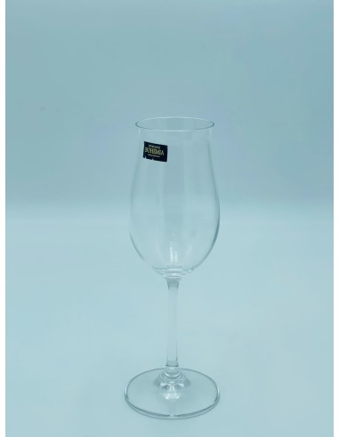 Ellen Set 6 calice vino o acqua 260 ml in cristallo di bohemia trasparente -KVETNA