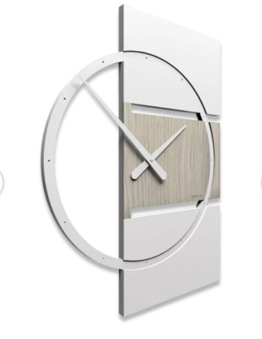 Adam orologio parete in legno verniciato e rovere breeze a taglio laser modernità e precisione artigianale -CALLEA