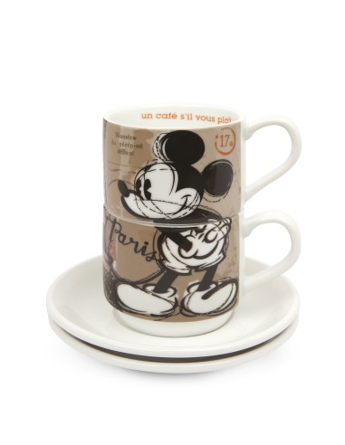 SET 2 TAZZE CAFFE' IMP. INTHECITY PARIGI -EGAN