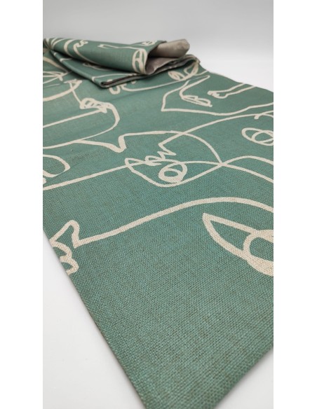Runner Face Green in tessuto verde -INNOVA LIVING