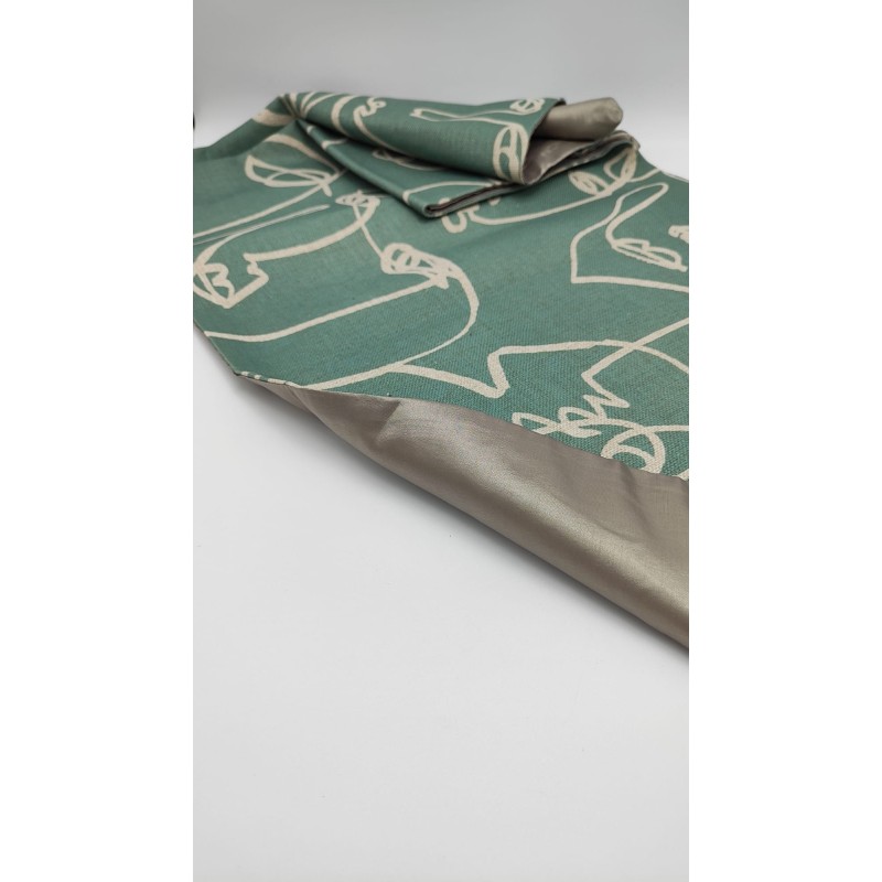 Runner Face Green in tessuto verde -INNOVA LIVING