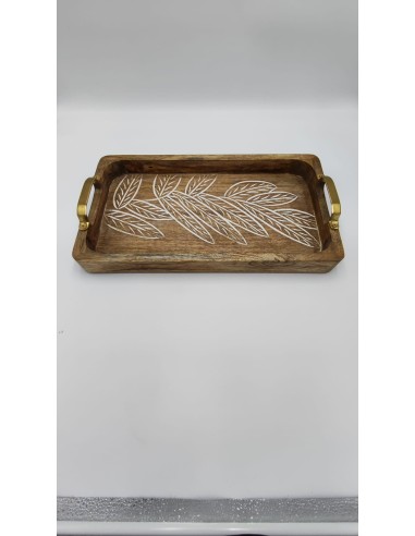 FOLIAGE Vassoio in legno decorato -INNOVA LIVING