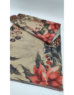 Runner Noel in tessuto floreale -INNOVA LIVING