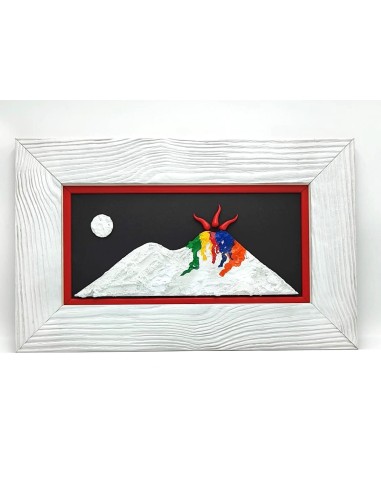 Quadro Vesuvio multicolor 30x50 -ALLERIA