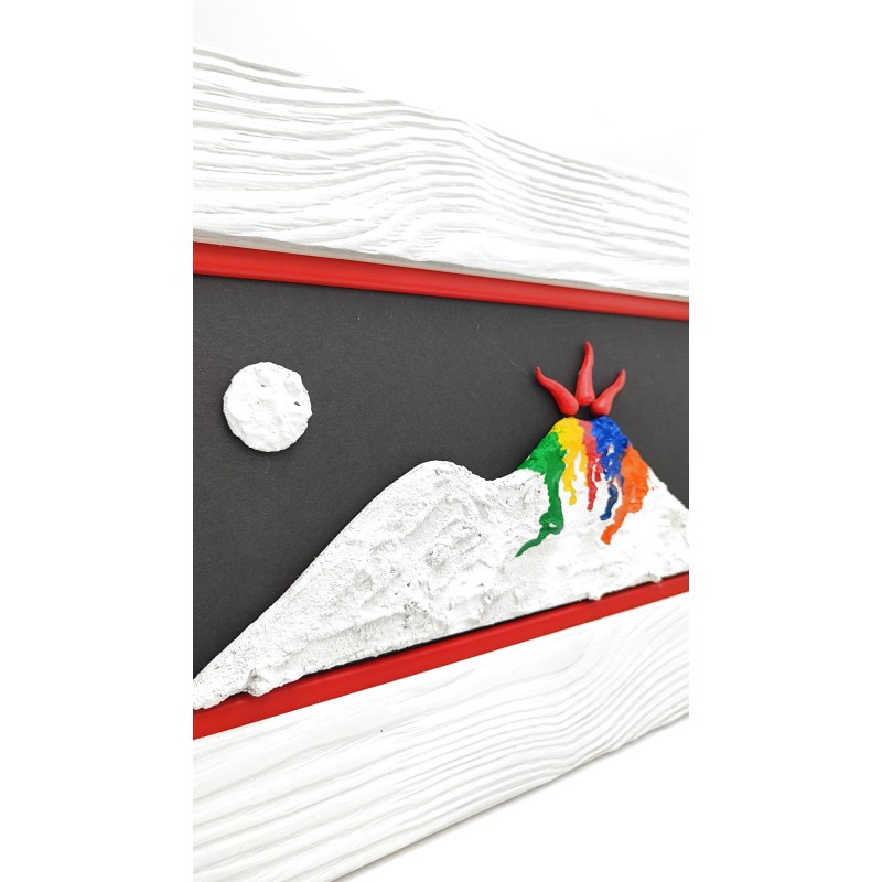 Quadro Vesuvio multicolor 30x50 -ALLERIA