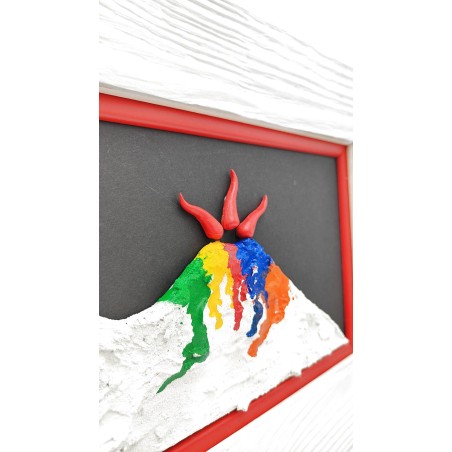 Quadro Vesuvio multicolor 30x50 -ALLERIA