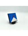 Quadro Vesuvio blu - bianco 9x9da parete o in appoggio con base -ALLERIA